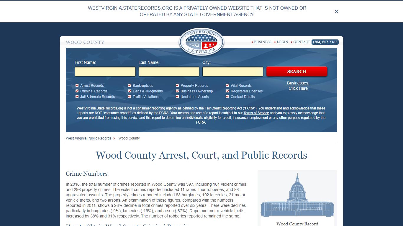 Wood County Arrest, Court, and Public Records