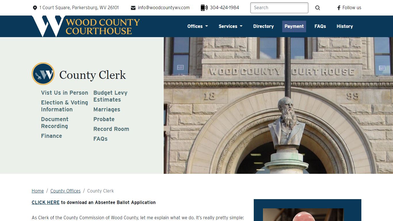 Wood County WV - County Clerk